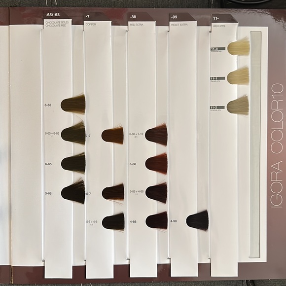 NEW Igora Color 10 professional hair color swatch book - Picture 3 of 3